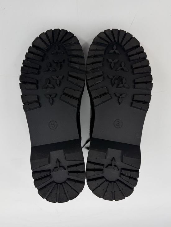 Universal Thread Target Black Combat Boots Lug Sole Lace Up Zip Ankle Size 8 - Picture 13 of 15